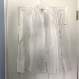 Stunning J Crew white button down blouse!